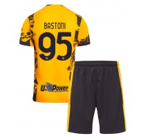Inter Milan Alessandro Bastoni #95 Koszulka Trzecia dzieci 2024-25 Krótki Rękaw (+ krótkie spodenki)